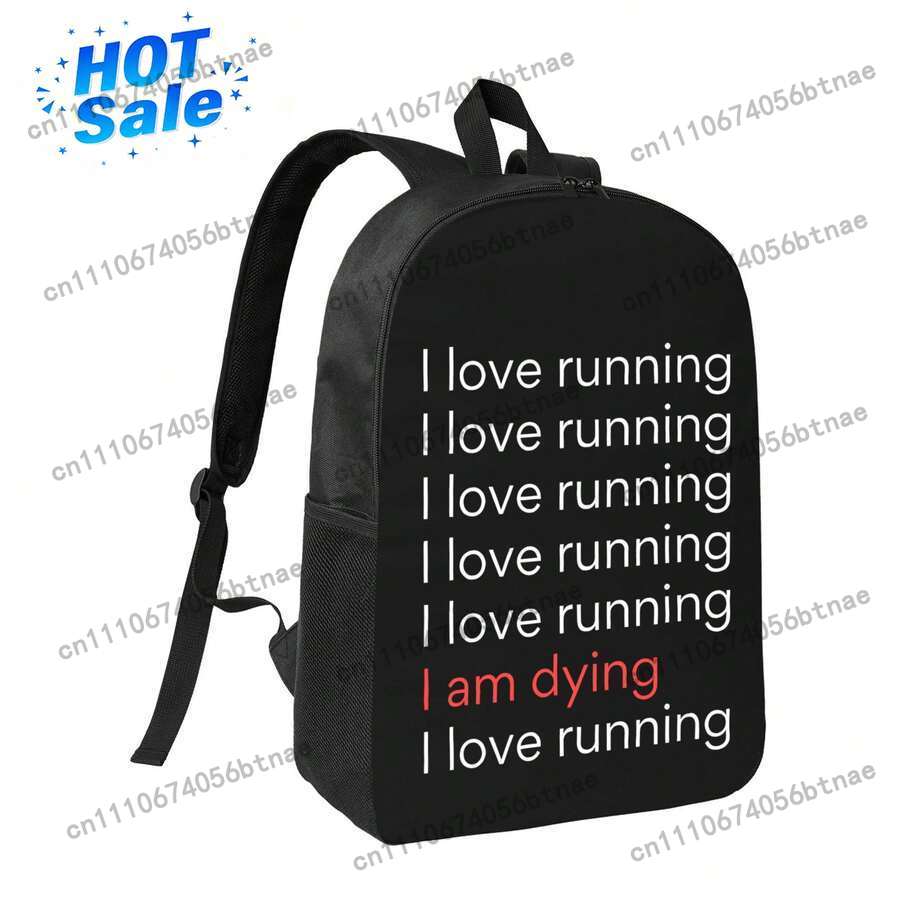 Laptop Bag Waterproof - Koşmayı Seviyorum Ölüyorum Sırt Çantası Su