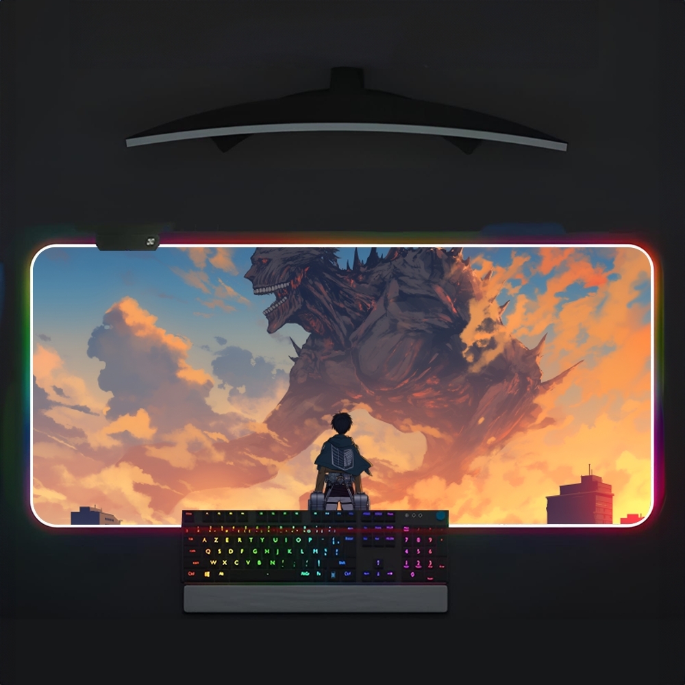Laptop Accessories Rgb - Attack On Titan Mouse Pad RGB