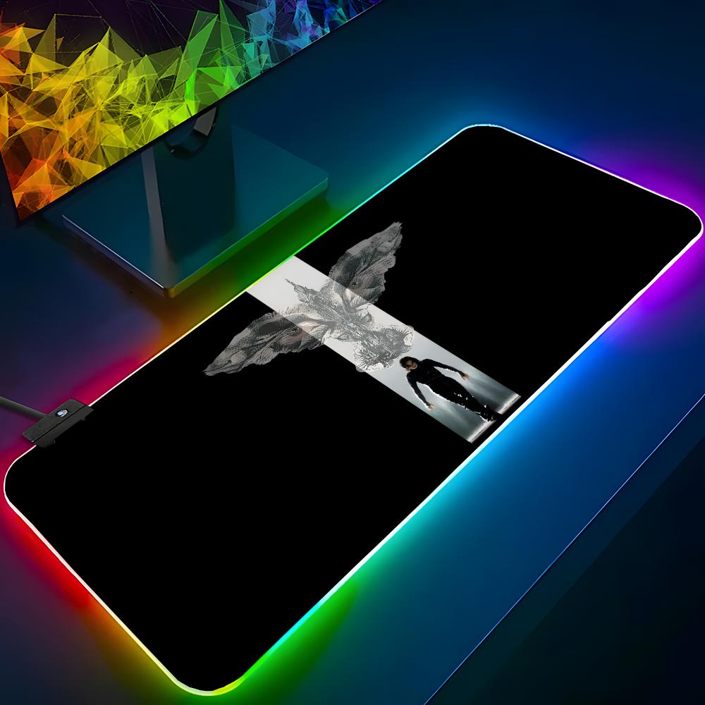 Laptop Accessories Rgb - C-Crow Korku Filmi Mouse Pad RGB