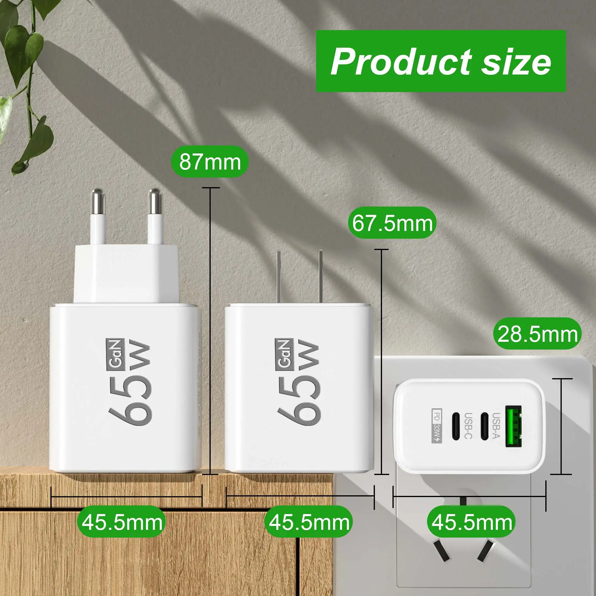 Katlanabilir 65W GaN 3 Bağlant - Laptop Accessories Macbook incelemesi ve fiyatı