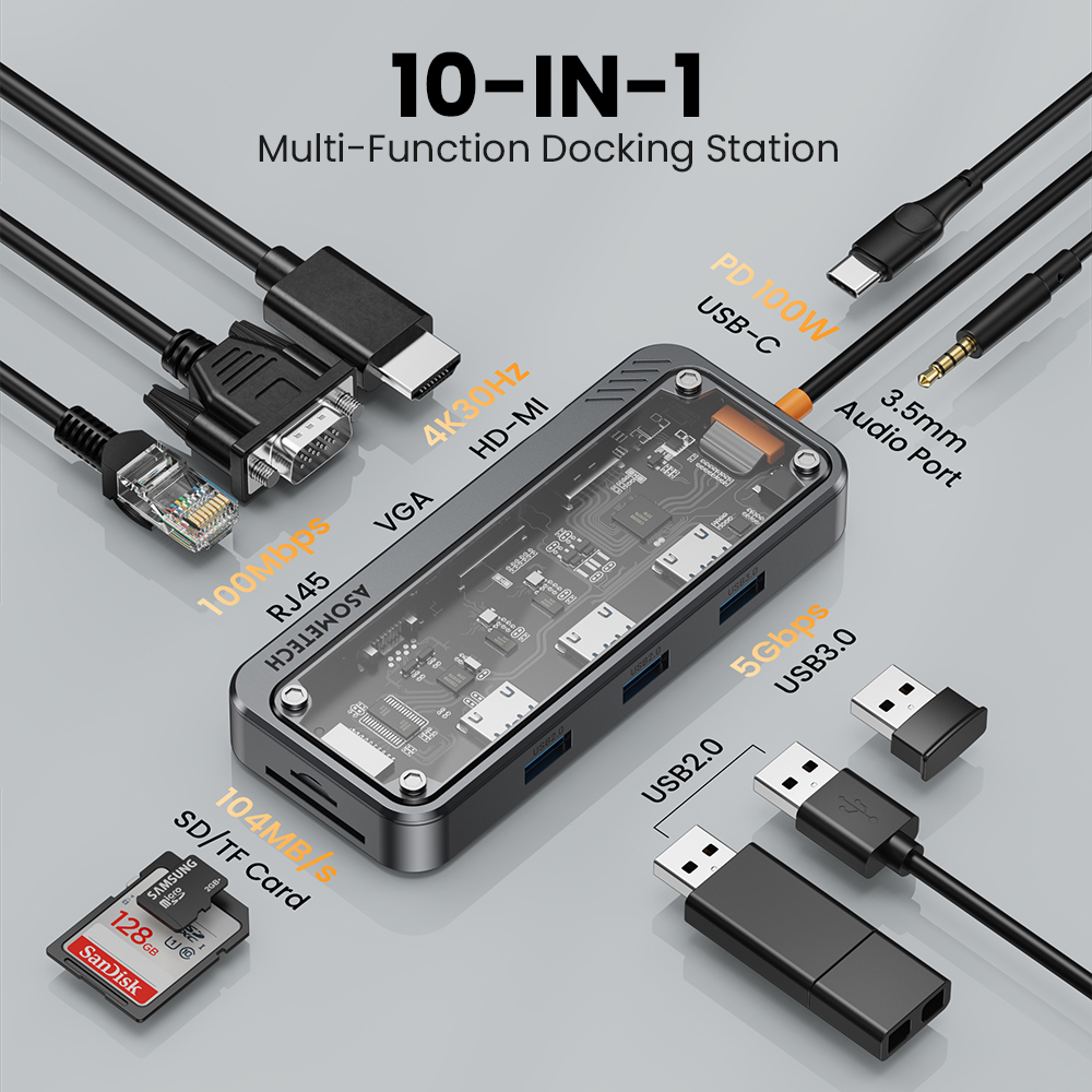 10 In 1 Hub Usb 3.0 Tip C HDMI - Mac Laptop Accessories incelemesi ve fiyatı